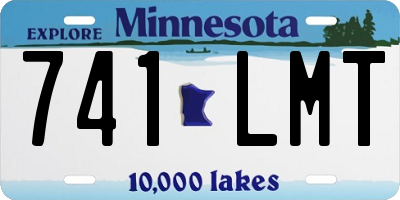 MN license plate 741LMT