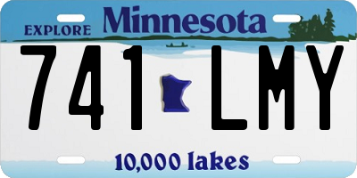 MN license plate 741LMY