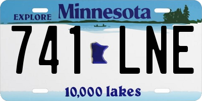 MN license plate 741LNE