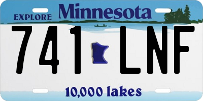 MN license plate 741LNF