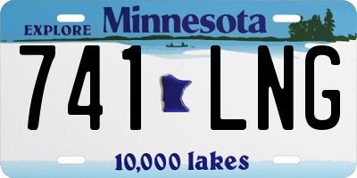 MN license plate 741LNG