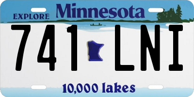 MN license plate 741LNI
