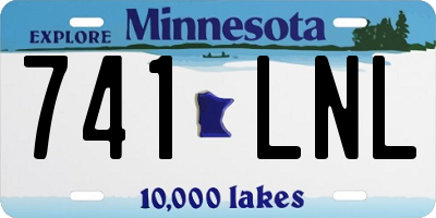 MN license plate 741LNL