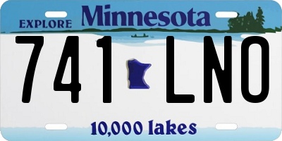 MN license plate 741LNO
