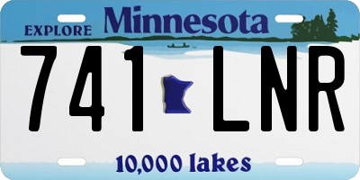MN license plate 741LNR