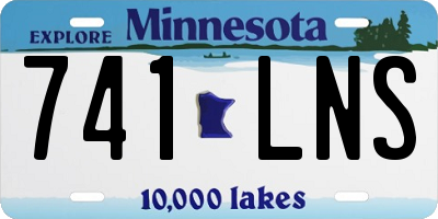 MN license plate 741LNS