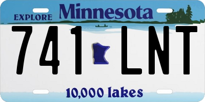 MN license plate 741LNT