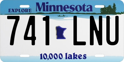 MN license plate 741LNU