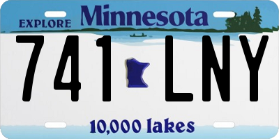 MN license plate 741LNY