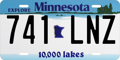 MN license plate 741LNZ