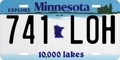MN license plate 741LOH