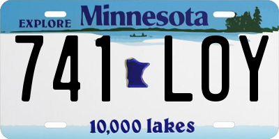 MN license plate 741LOY