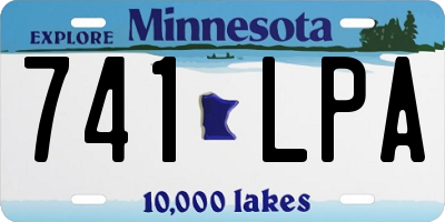 MN license plate 741LPA