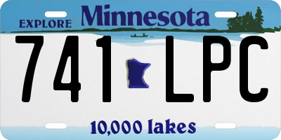 MN license plate 741LPC