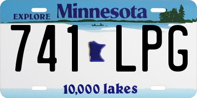 MN license plate 741LPG