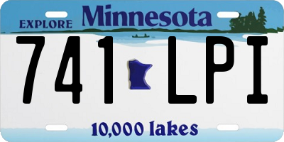 MN license plate 741LPI