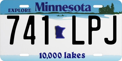 MN license plate 741LPJ