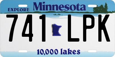 MN license plate 741LPK