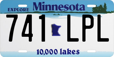 MN license plate 741LPL