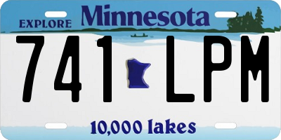 MN license plate 741LPM