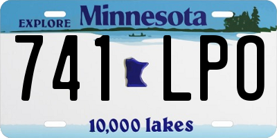 MN license plate 741LPO