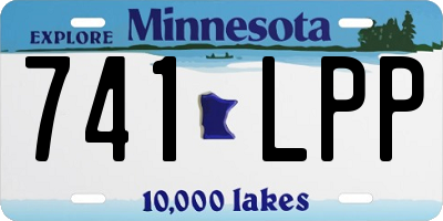 MN license plate 741LPP