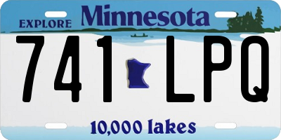 MN license plate 741LPQ