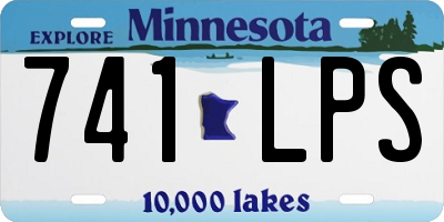 MN license plate 741LPS