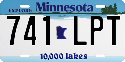 MN license plate 741LPT