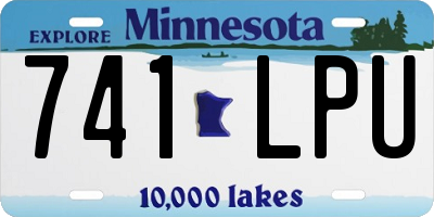MN license plate 741LPU