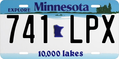 MN license plate 741LPX