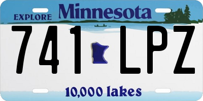 MN license plate 741LPZ