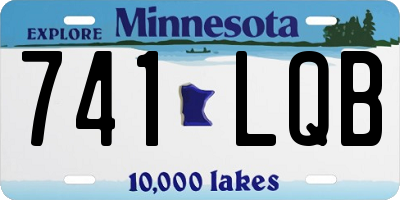 MN license plate 741LQB