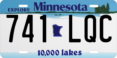 MN license plate 741LQC