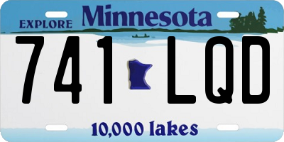 MN license plate 741LQD