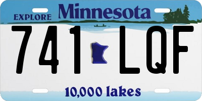 MN license plate 741LQF
