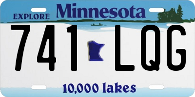 MN license plate 741LQG
