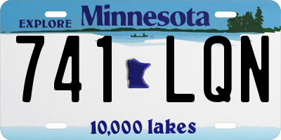 MN license plate 741LQN