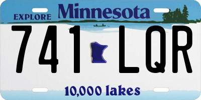 MN license plate 741LQR