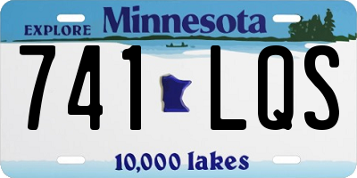 MN license plate 741LQS