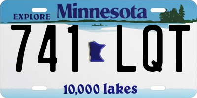 MN license plate 741LQT