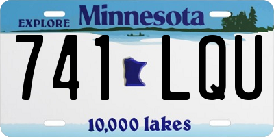 MN license plate 741LQU