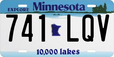 MN license plate 741LQV