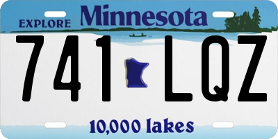 MN license plate 741LQZ