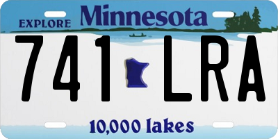 MN license plate 741LRA