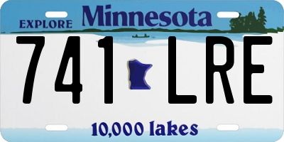 MN license plate 741LRE