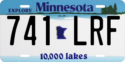 MN license plate 741LRF