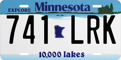 MN license plate 741LRK