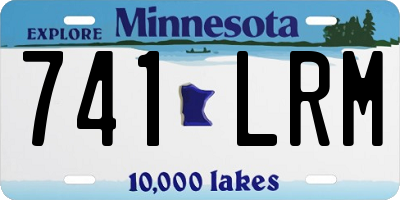 MN license plate 741LRM