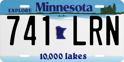 MN license plate 741LRN